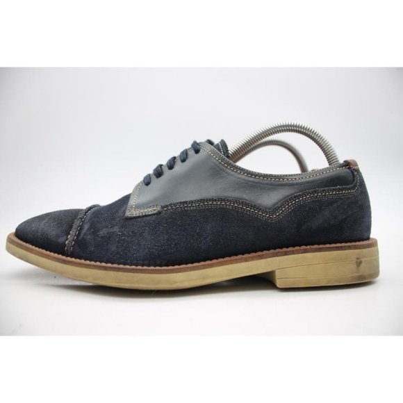 Paul Smith Jeans Men\'s Size EU 41 Navy Suede Cup Toe Skull Oxford Shoes main image 4
